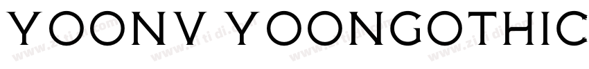 YoonV YoonGothic500S字体转换